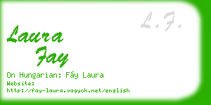 laura fay business card
